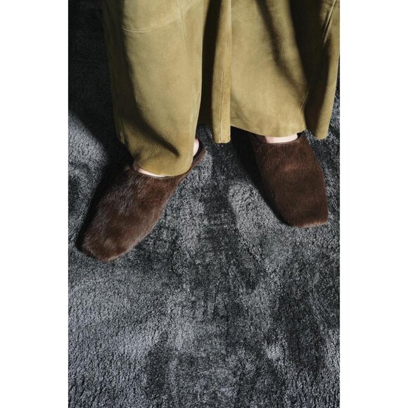 ZARA LIMITED EDITION LEATHER MULE SHOES - Picture 1 of 9